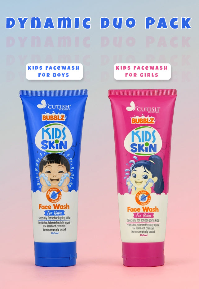 (Dynamic Duo Pack) 1 x Boys Facewash , 1 x Girls Facewash