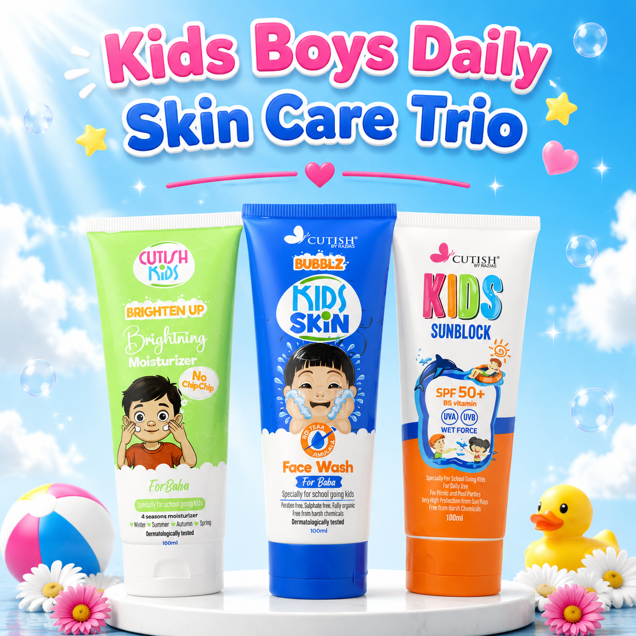 Kids Boys Daily Skin Care Trio