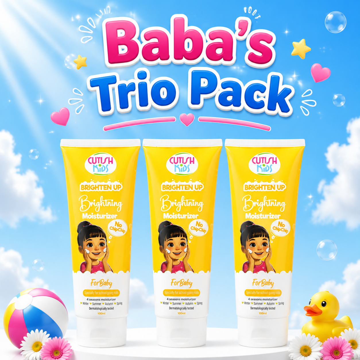 Baby Trio Pack , 3 × Brightening Moisturizer