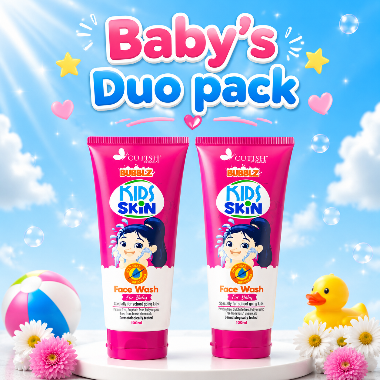 Baby’s Duo Pack , 2 x Girl Face Wash