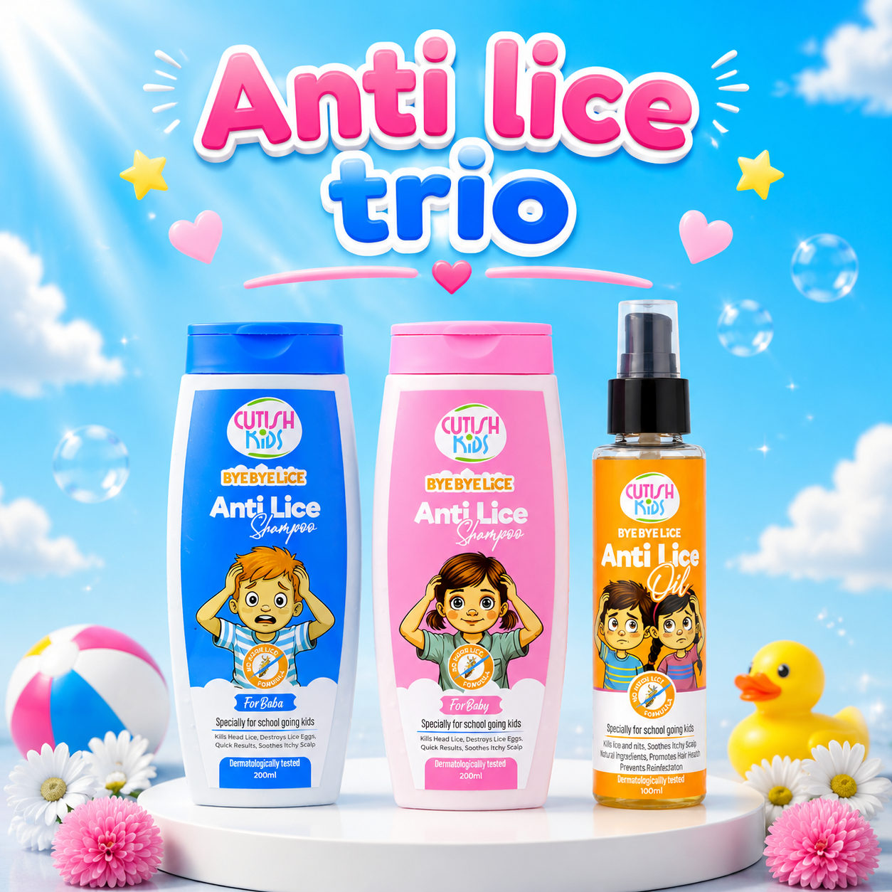 Baba Shampoo , Lice Hair Oil , Baby Shampoo Trio