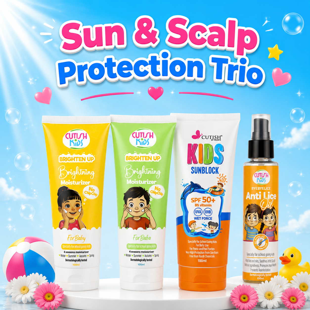 Sun & Scalp Protection Trio
