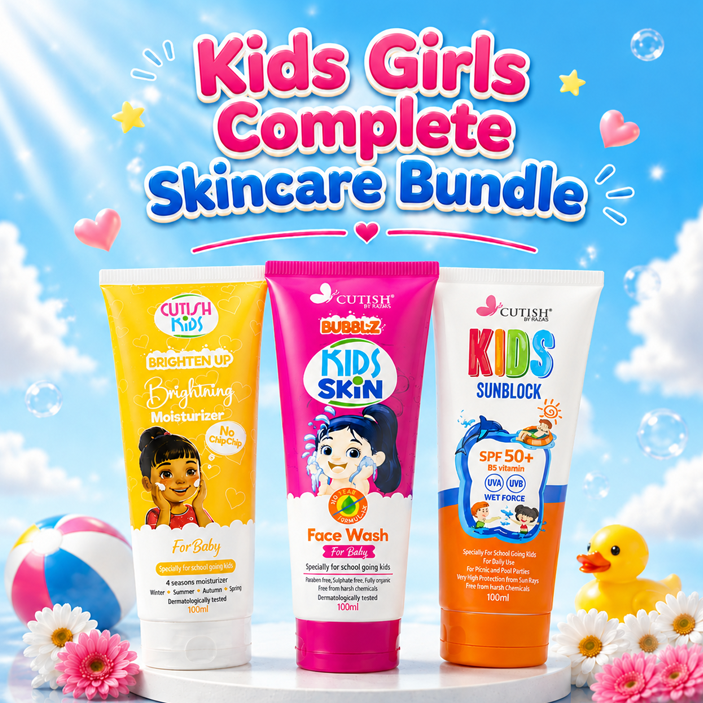 Kids Girls Complete Skincare Bundle Trio